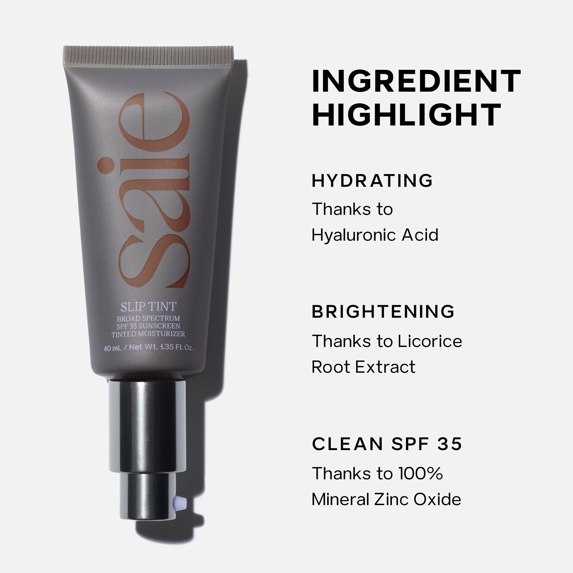 Saie Slip Tint Tinted Moisturizer SPF 35, 1.35 oz
