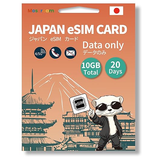 Japan eSIM 10GB — 20-Day Plan