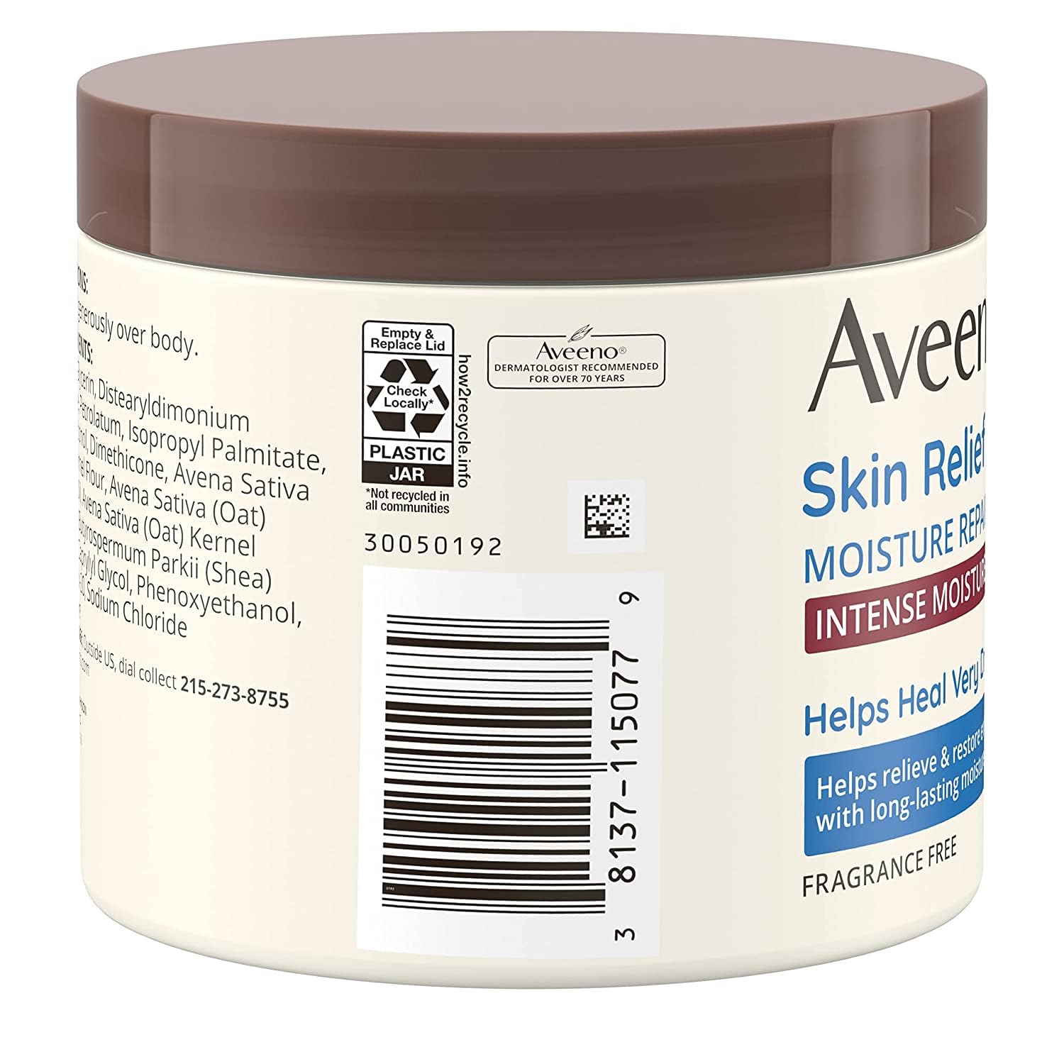 Aveeno Skin Relief Intense Moisture Repair Cream, 11 oz (Pack of 3)