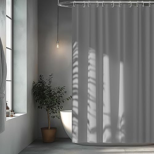 Miniatura 27 de Cortina de ventana para ducha de EVA impermeable 3D esmerilada para privacidad, de 40 x 36 pulgadas, forro de cortina de ducha de vinilo libre de