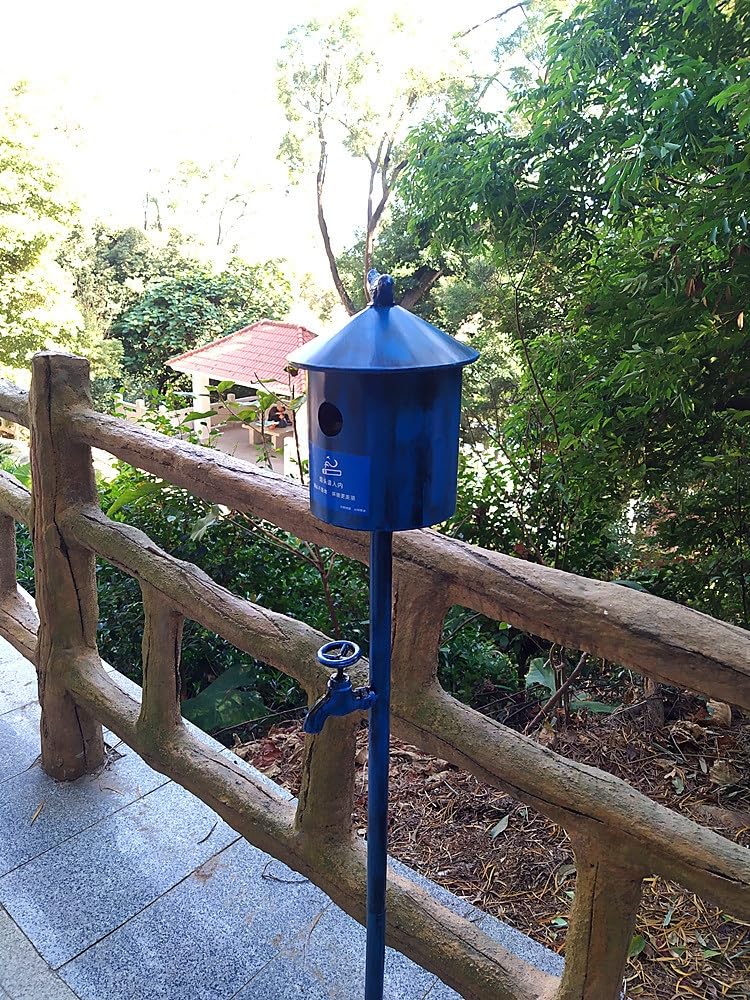 Cendrier fixe à pilier de suie en fonte rétro pour une décoration de jardin vintage