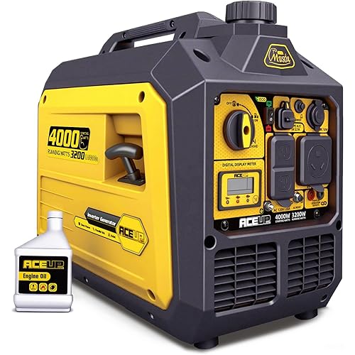 Aceup Energy 4000 Watt Inverter Generator Portable 149cc, Gas Powered Generator Quiet for Home, RV-Ready, EPA Compliant