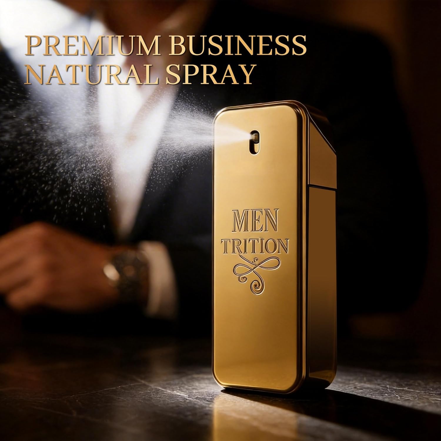A CENTER Men Trillion 5pcs Luxury Cologne Perfume Gift Set Eau de Parfum Spray3.4&0.5FL OZ with Shower Gel &After Shave Balm(150ml Each&Boody Mist 100ml- Premium Fragrance Collection Daily Use