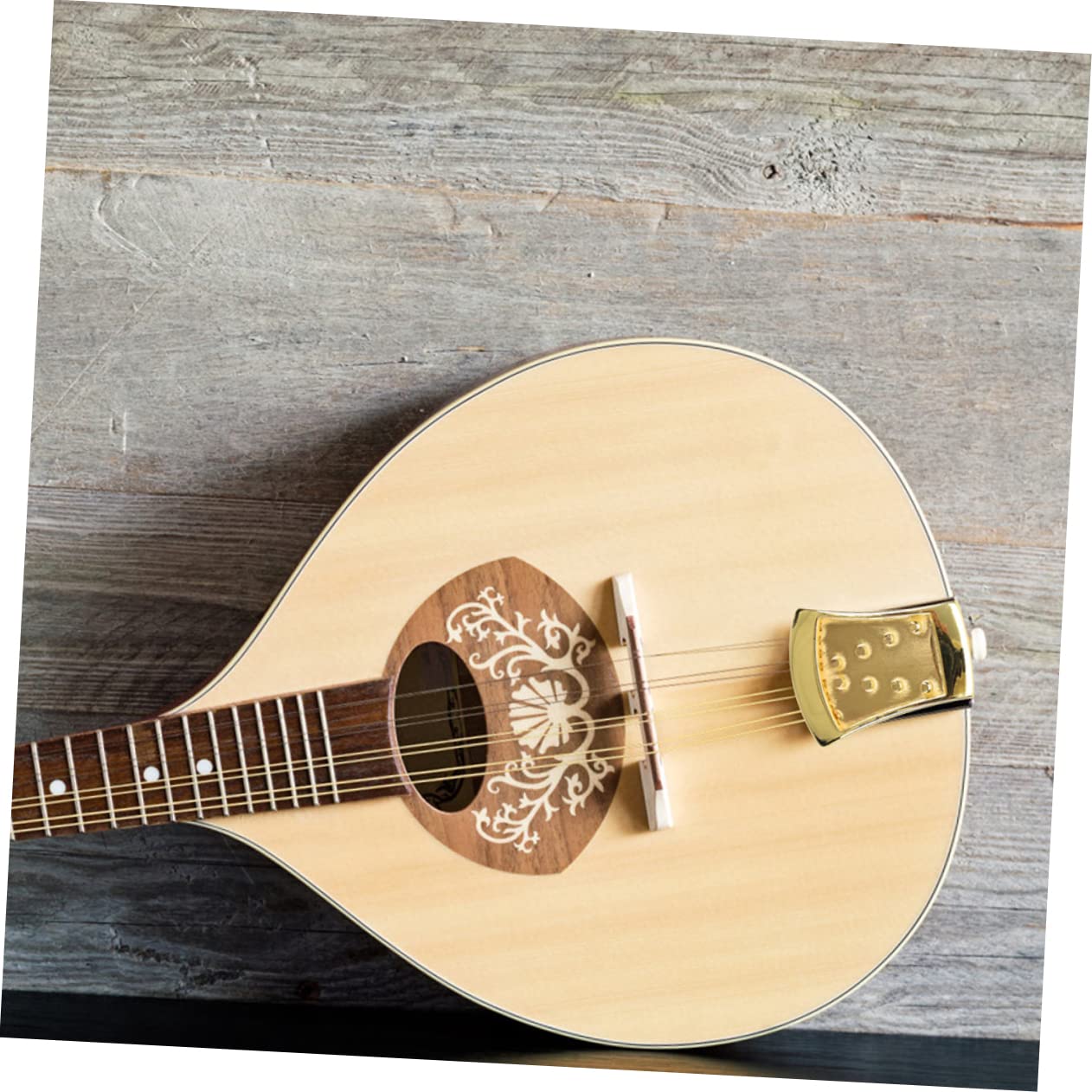 Toyvian 4 zestawy uchwytów na struny do mandoliny, ze stopu cynku, części instrumentów, instrumentów muzycznych, części strunowe do mandoliny, wysokiej jakości części mandoliny, wypukły mostek