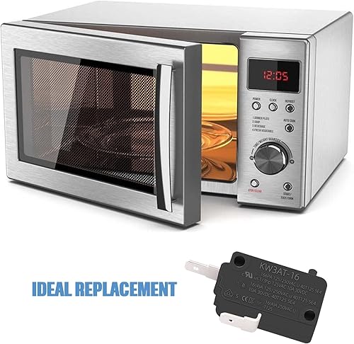 Miniatura 5 de KW3AT-16 Interruptor de puerta de horno microondas, pieza de repuesto, 16A 125250V, compatible con KW3A, KW3A-16 (1 paquete normalmente cerrado)