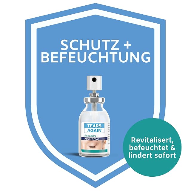 Foto 3 de 8 de TEARS AGAIN Sensitive XL Augenspray bei brennenden und tränenden Augen, 20 ml Solución