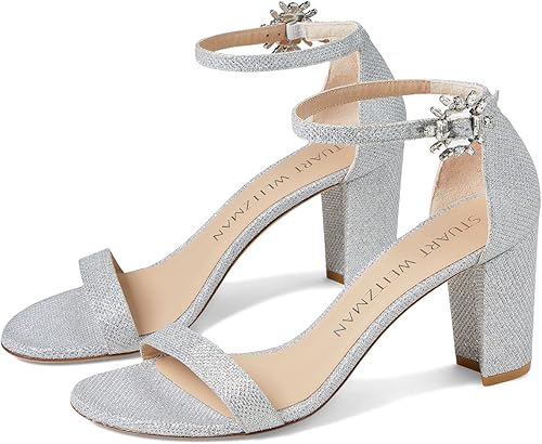 Stuart Weitzman Nearlynude Crystal Nova Sandal