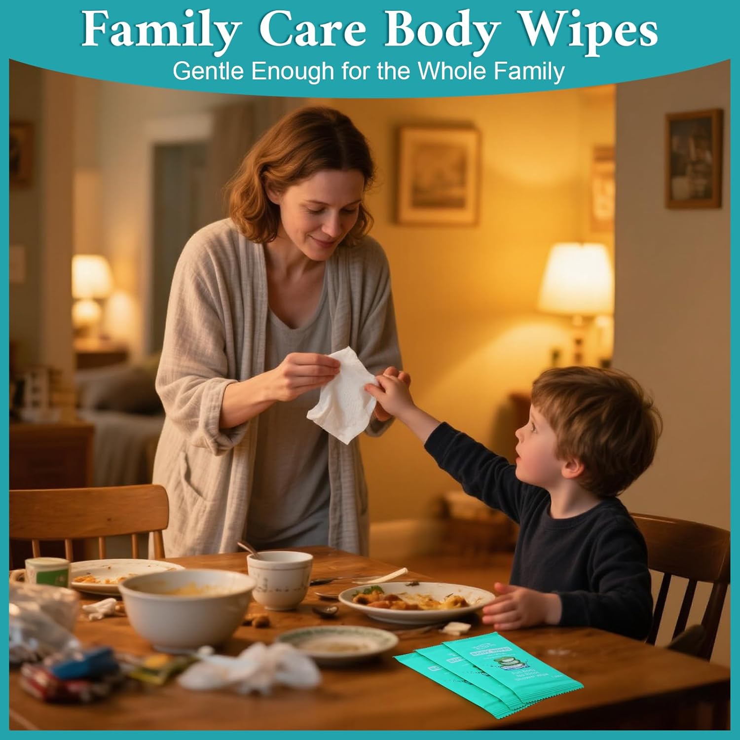 600 Pack Individually Wrapped Body Wipes (8" x 9.5"),No-Rinse Shower Wipe for Adults,Travel,Gym & Camping,Bulk Cleansing Wipes for Homeless - Image 7