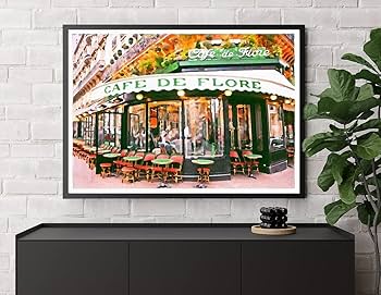 Amazon.co.jp: インテリアポスター フランス パリの風景 デジタル