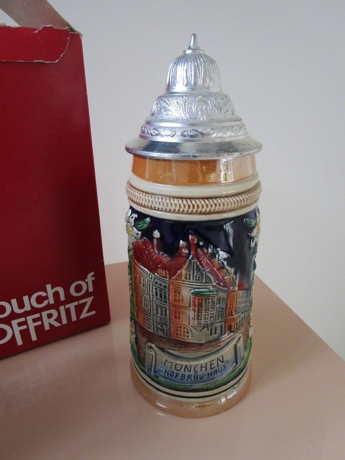 Thewalt Germany Stein 9" Tall from A Touch of HOFFRITZ Munchen w/Compatible with Box Original