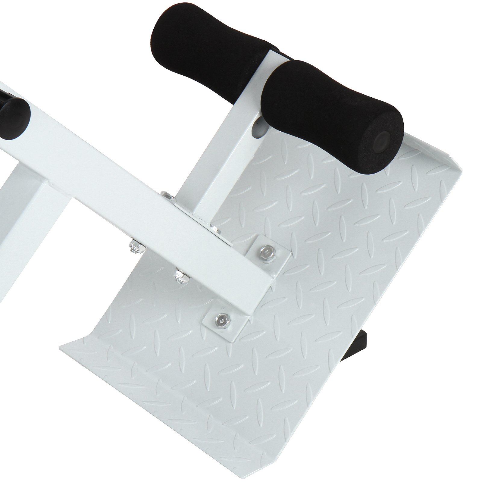 Physionics® Hyperextension Rückentrainer - klappbar, höhenverstellbar, 45°, mit gepolsterter Beinfixierung, max. Belastung 120 kg - Bauchtrainer