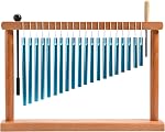 20-Note Chime Bar Table Top Wind Chime Music Percussion Instrument with Mallet, Golden