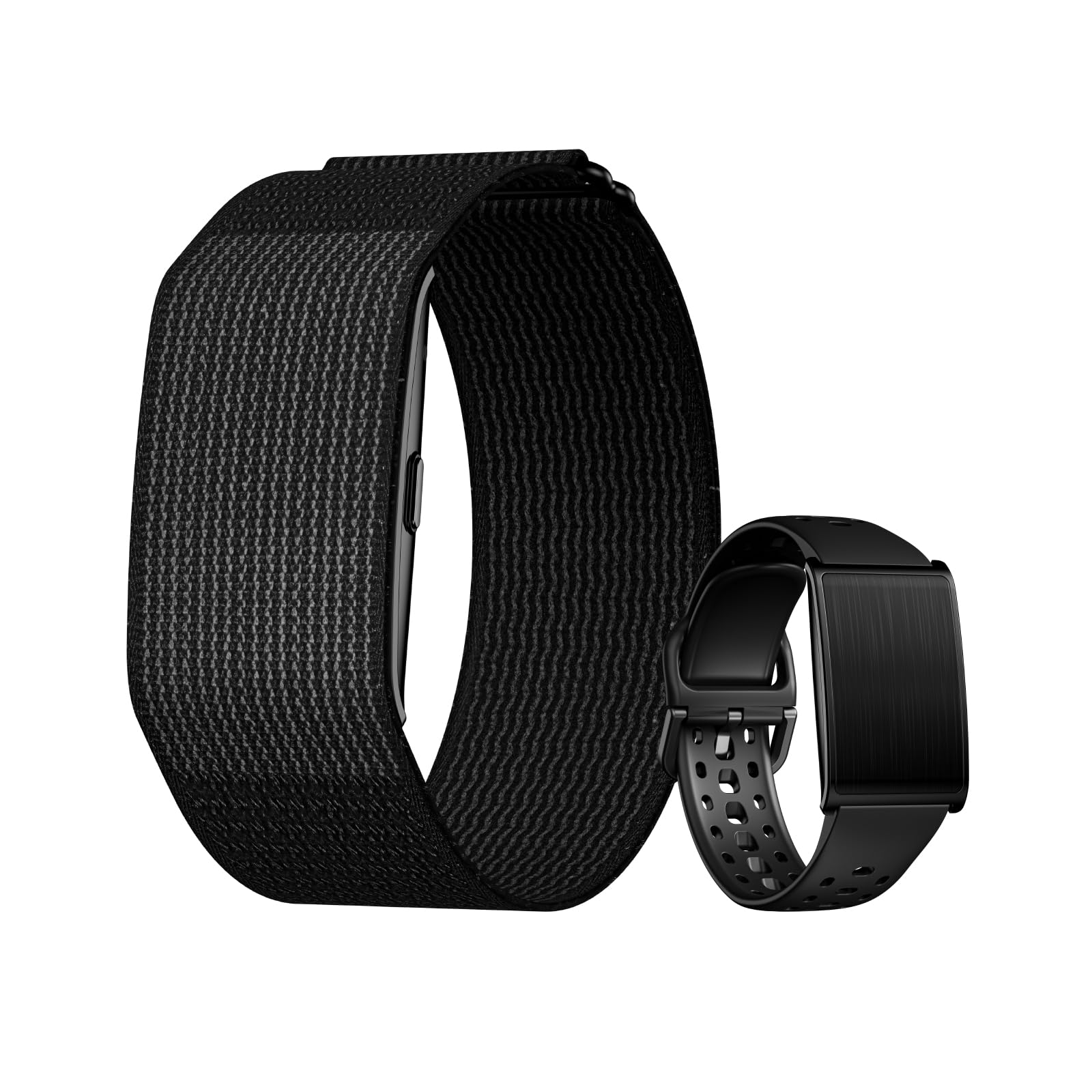 Tracker d'activité intelligent avec moniteur de fréquence cardiaque (noir)