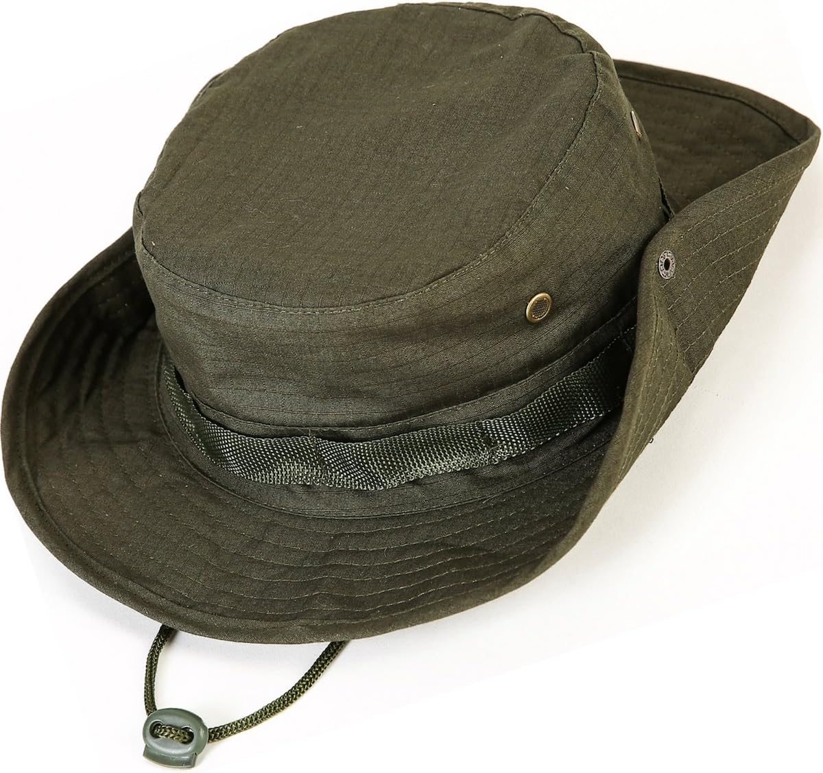 Wide Brim Boonie Hat, Men & Women Top Camo Bucket Hats for Safari Military Beach