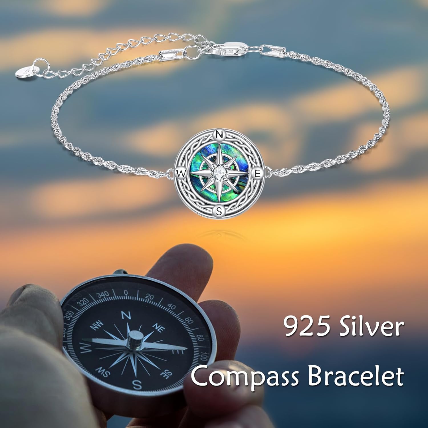 YAFEINI Bracelet for Women 925 Sterling Silver Sunflower/Lotus/Compass/Witch Knot/Drangfly/Hedgehog/Shih Tzu/Angel Wings Bracelet Birthday Jewelry Gifts for Mom