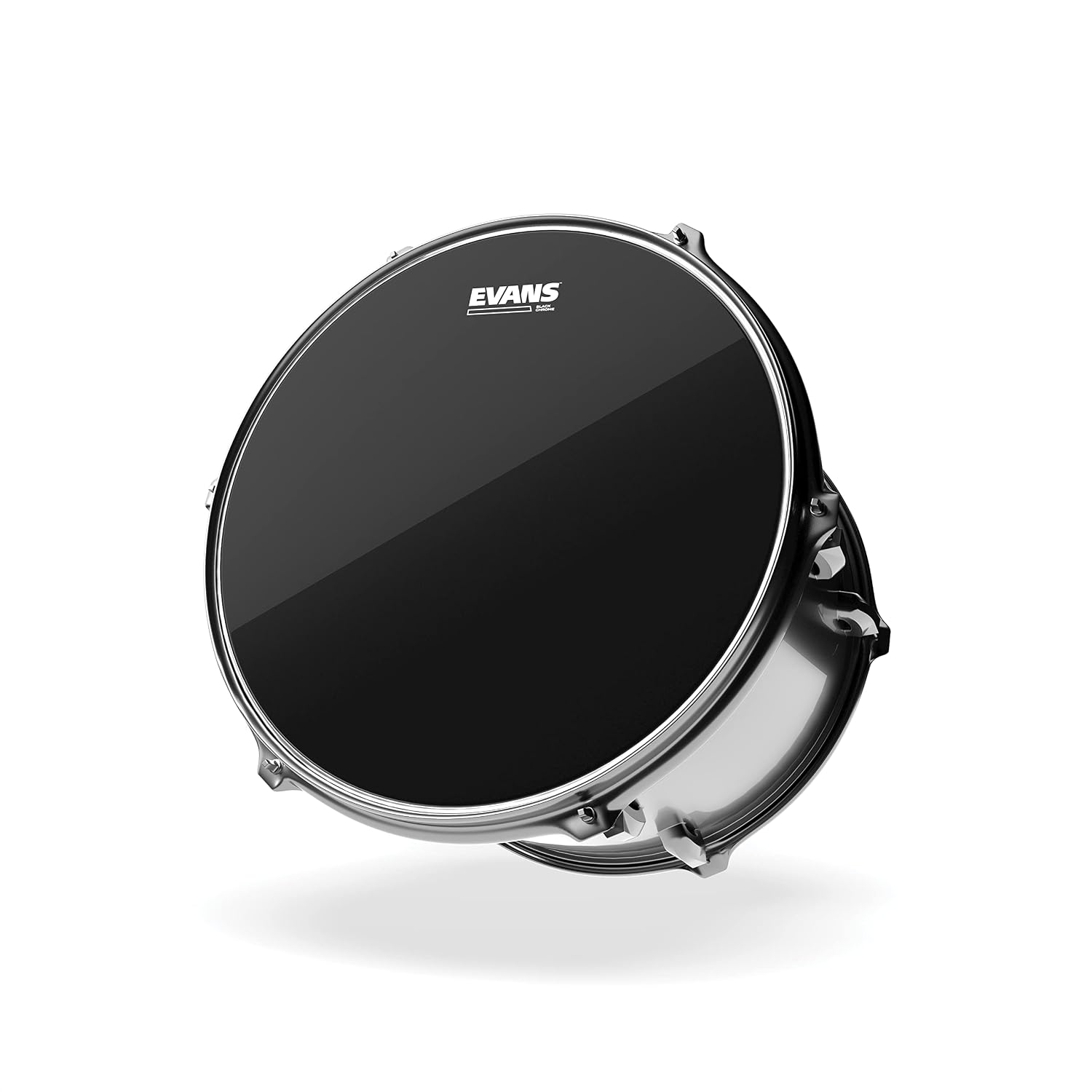 Evans Black Chrome Drum Head, 12 Inch - TT12CHR