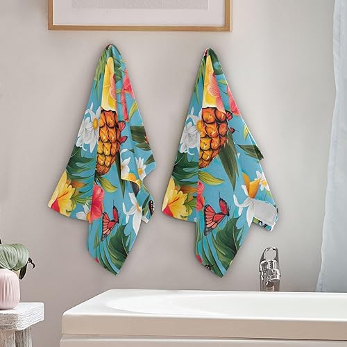 Vista 102 de Juego de 2 toallas de baño de color morado, remolques de mano de lobo, toallas de baño, toallas suaves y absorbentes para baño, cocina, gimnasio