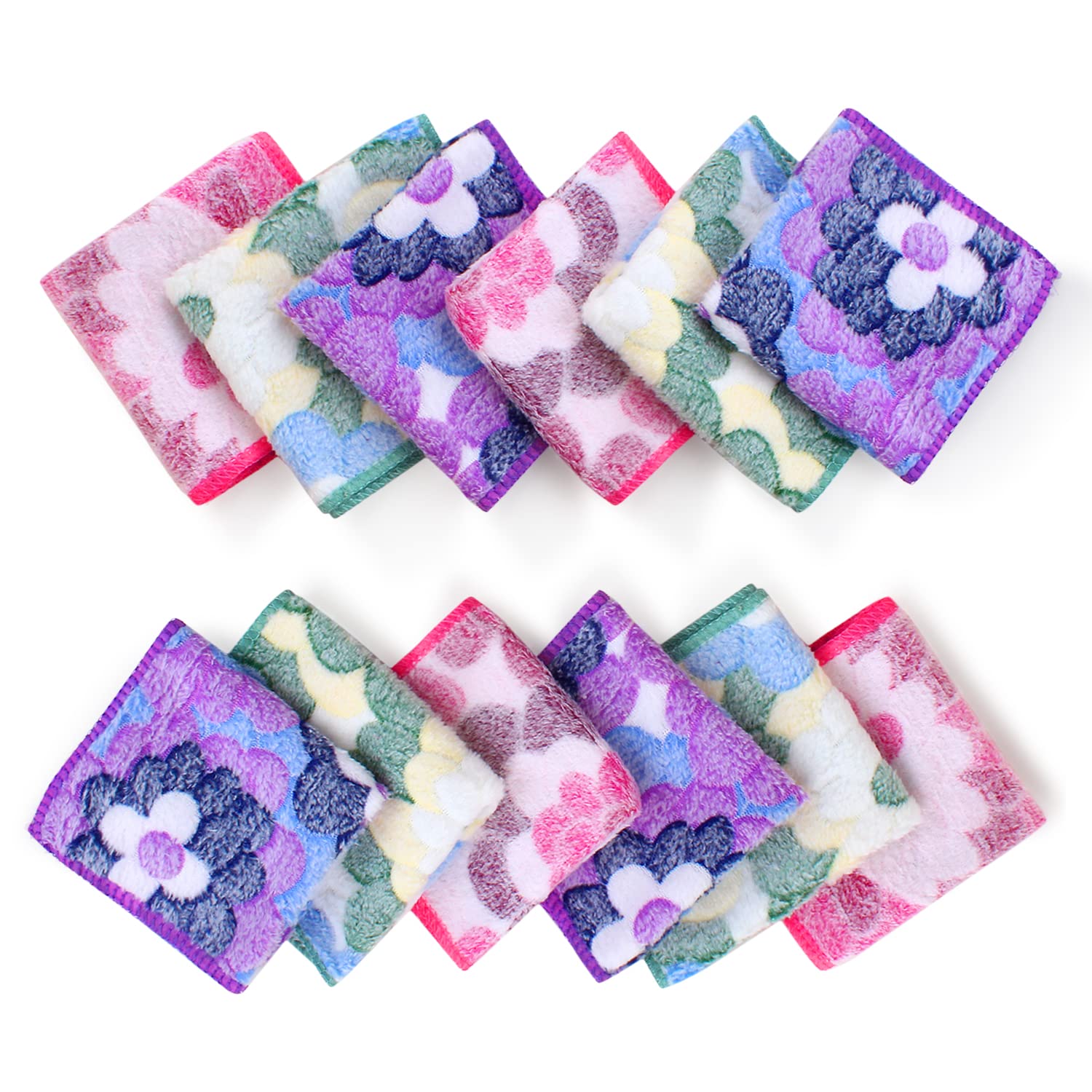 GABBAR_BLUE_FLOWER soft face hankies for ladies girls women kids hanky 10 piece-image-23