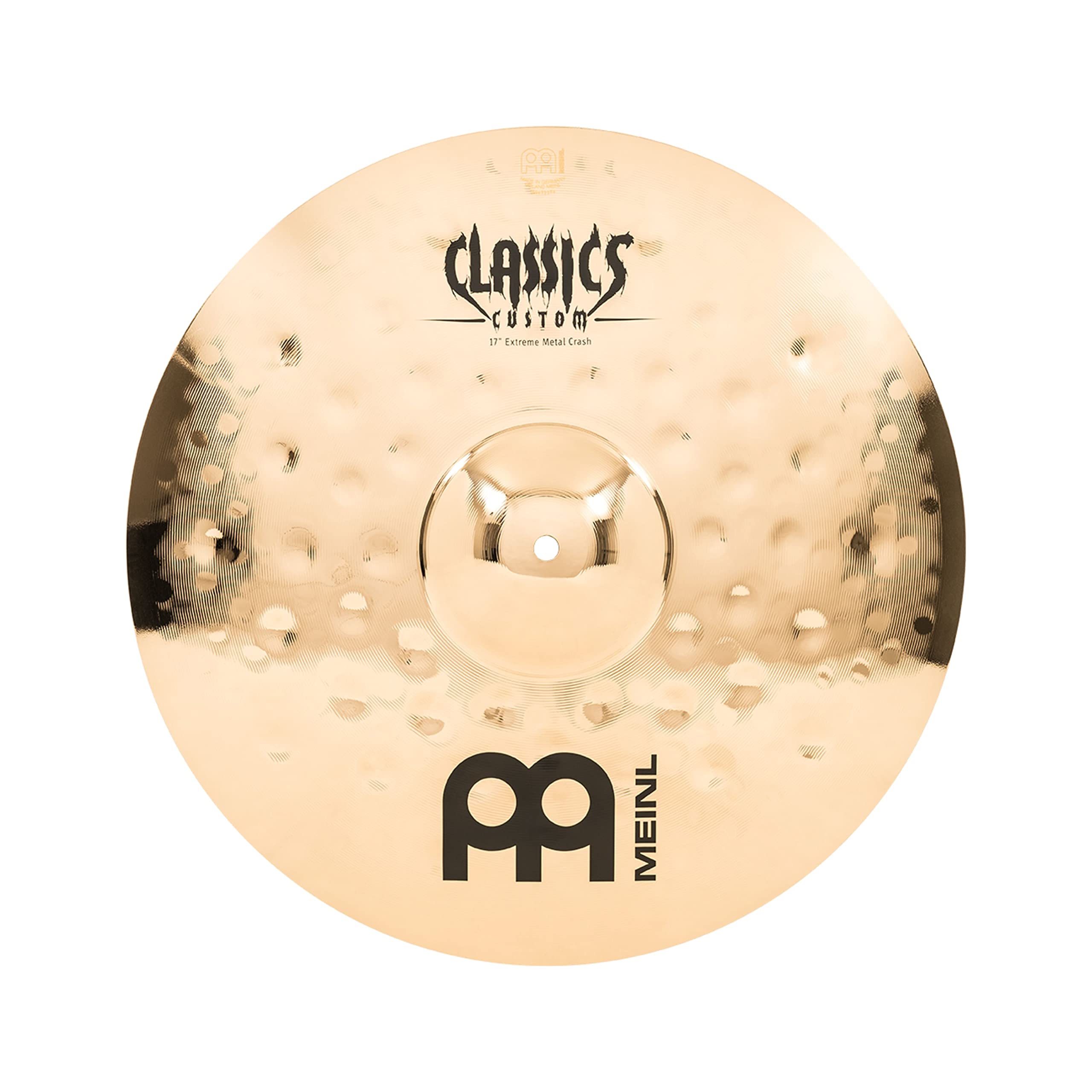Meinl Cymbals Classics Custom Extreme Metal Crash 17" 43,18cm B12 Bronzo Brillante Batteria