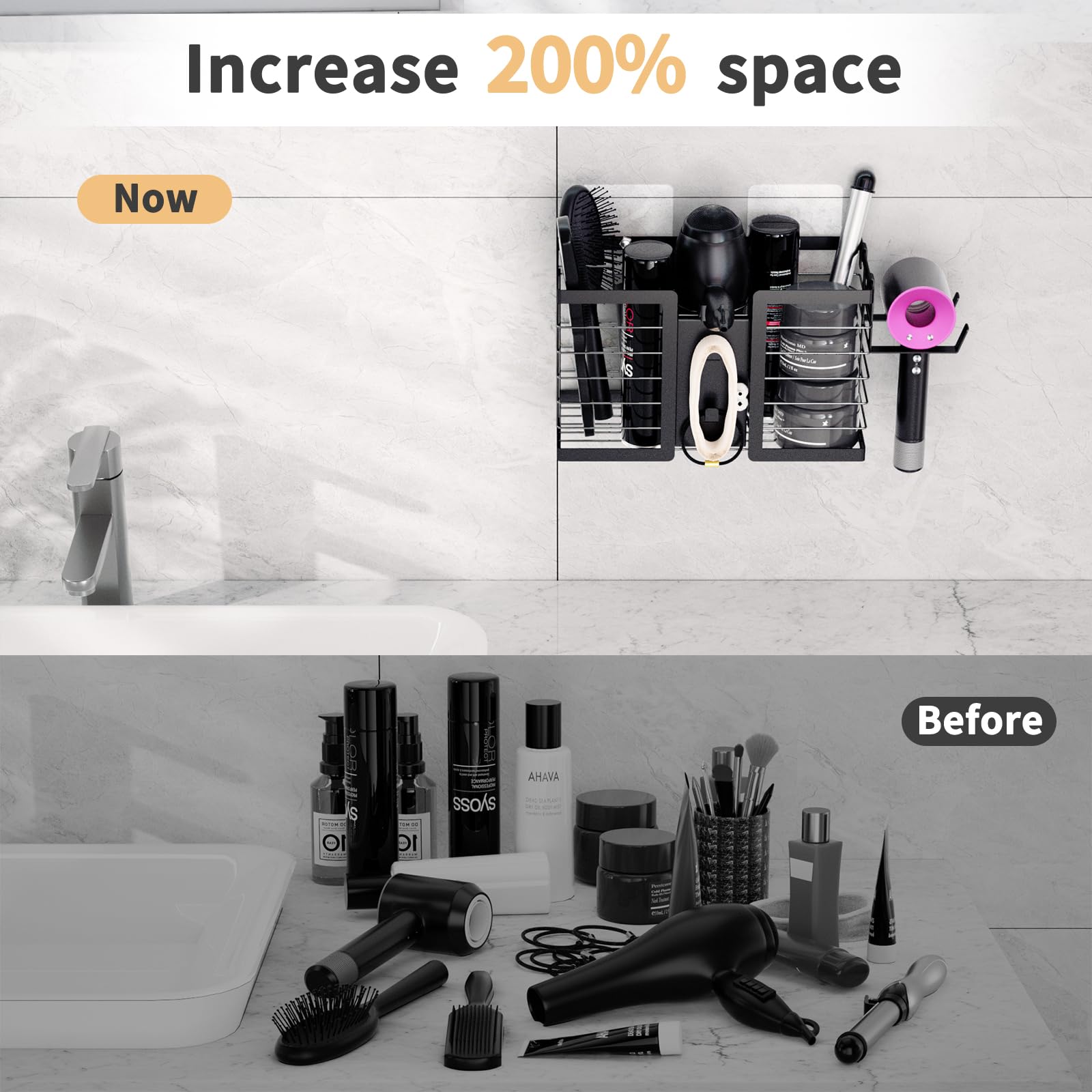 FUNKYLEE Organizador universal de herramientas para el cabello 3 en 1