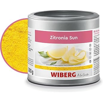 WIBERG Zitronia Sun - Preparation with Natural Lemon Oil - Intense Flavour of Lemons for Desserts & Drinks 300 g