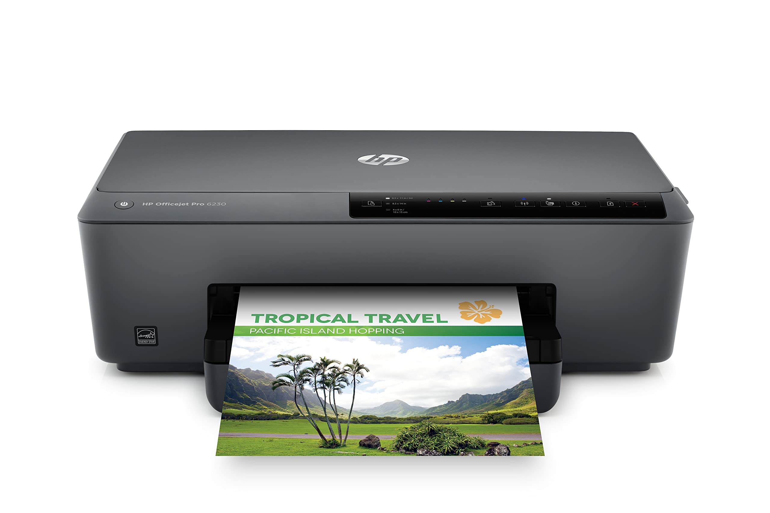 HP OfficeJet Pro 6230 E3E03A, Impresora Monofunción Tinta, Color, Impresión a Doble Cara Automática, Wi-Fi, Gigabit Ethernet, USB 2.0, Smart App, Apple AirPrint, Mopria, Negra