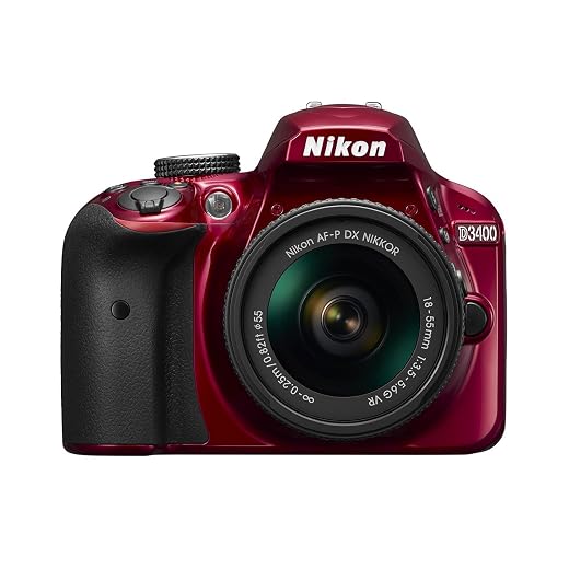 Nikon D3400 w/AF-P DX NIKKOR 18-55mm f/3.5-5.6G VR (Red)