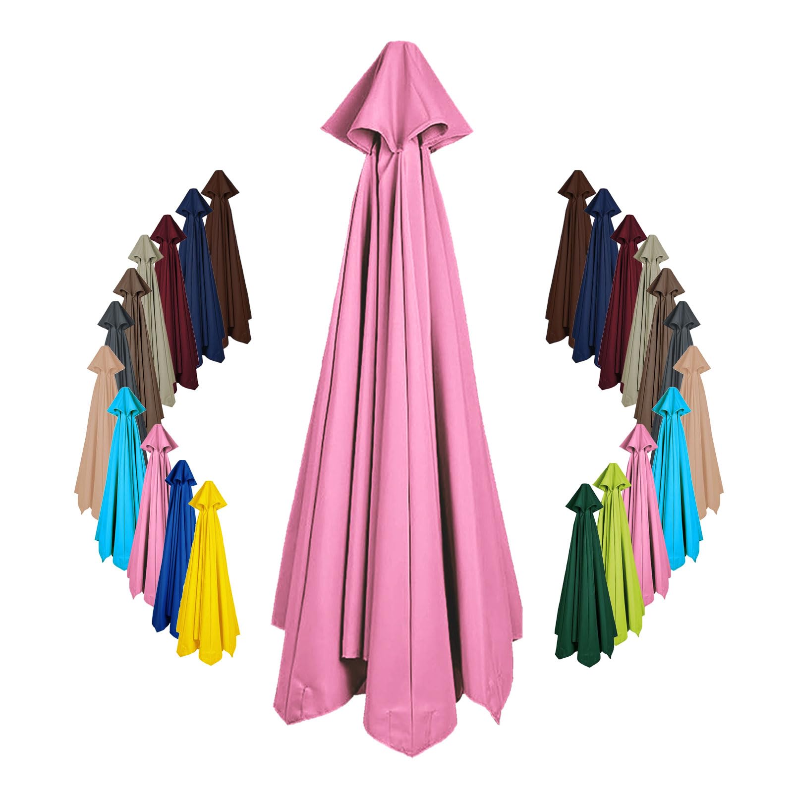 Replacement parasol canopy 8 arms 6 arms 2.0m/2.15m/2.3m/2.5m/2.7m/3.0m/3.5m/4.0m Garden Umbrella Replacement Cover Fabric Patio Umbrella Fabric Canopy Cover For garden parasol
