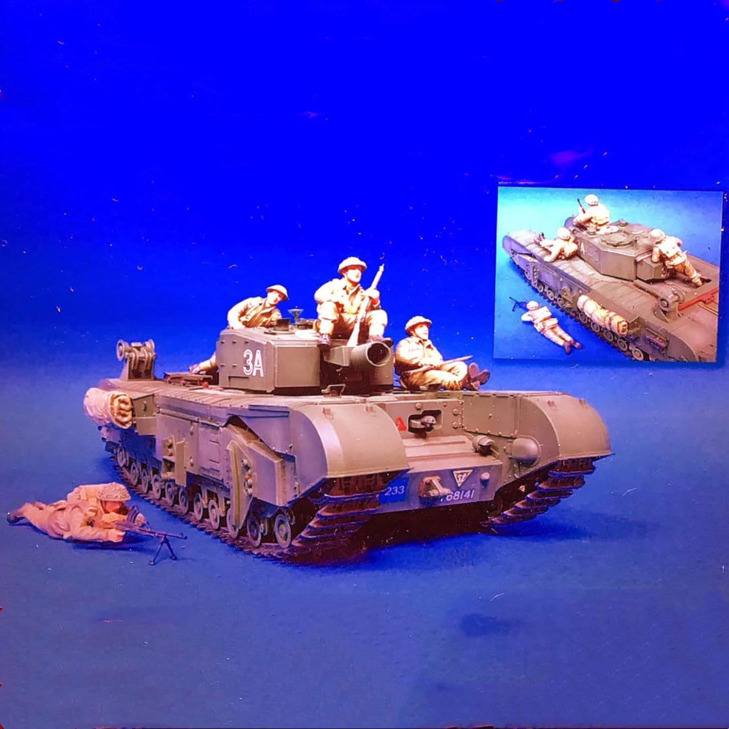 1/35 WWII British Soldier Resin Soldier Model Miniature Model kit unassembled and