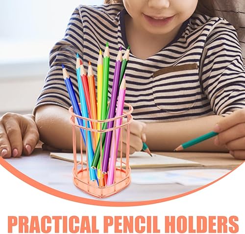 Vista 37 de iplusmile Soporte para bolígrafo de corazón de hierro, contenedor de bolígrafo de corazón, contenedores de escritorio, alambre de maquillaje