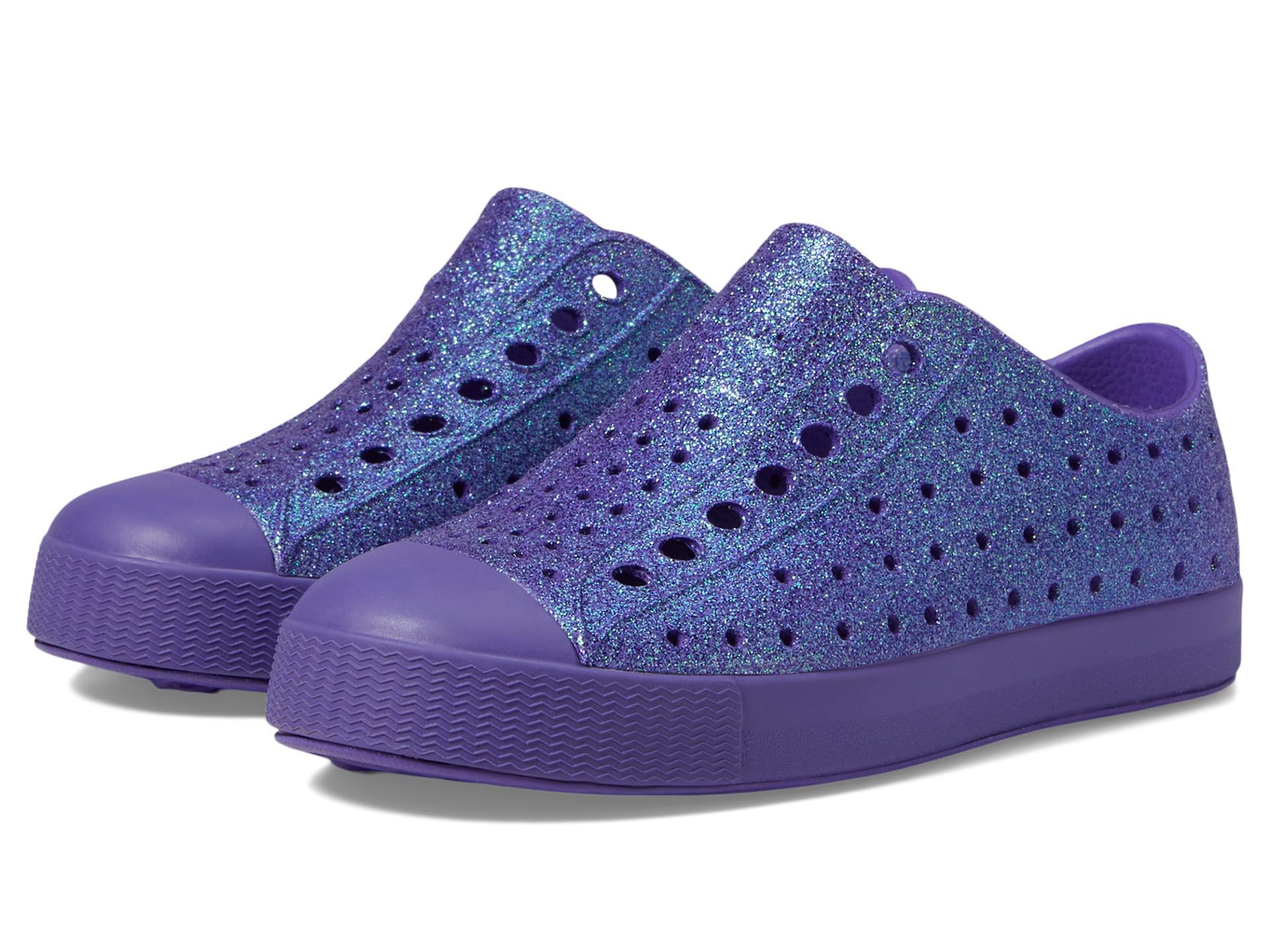 Native Shoes Jefferson Bling (Toddler) Ultra Bling/Ultra Violet 4 Toddler M