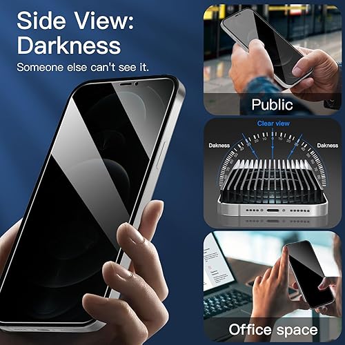 Miniatura 155 de NEW'C - Paquete de 3 protectores de pantalla para iPhone 14, iPhone 13, iPhone 13 Pro (6.1 pulgadas), protección mejorada de vidrio templado