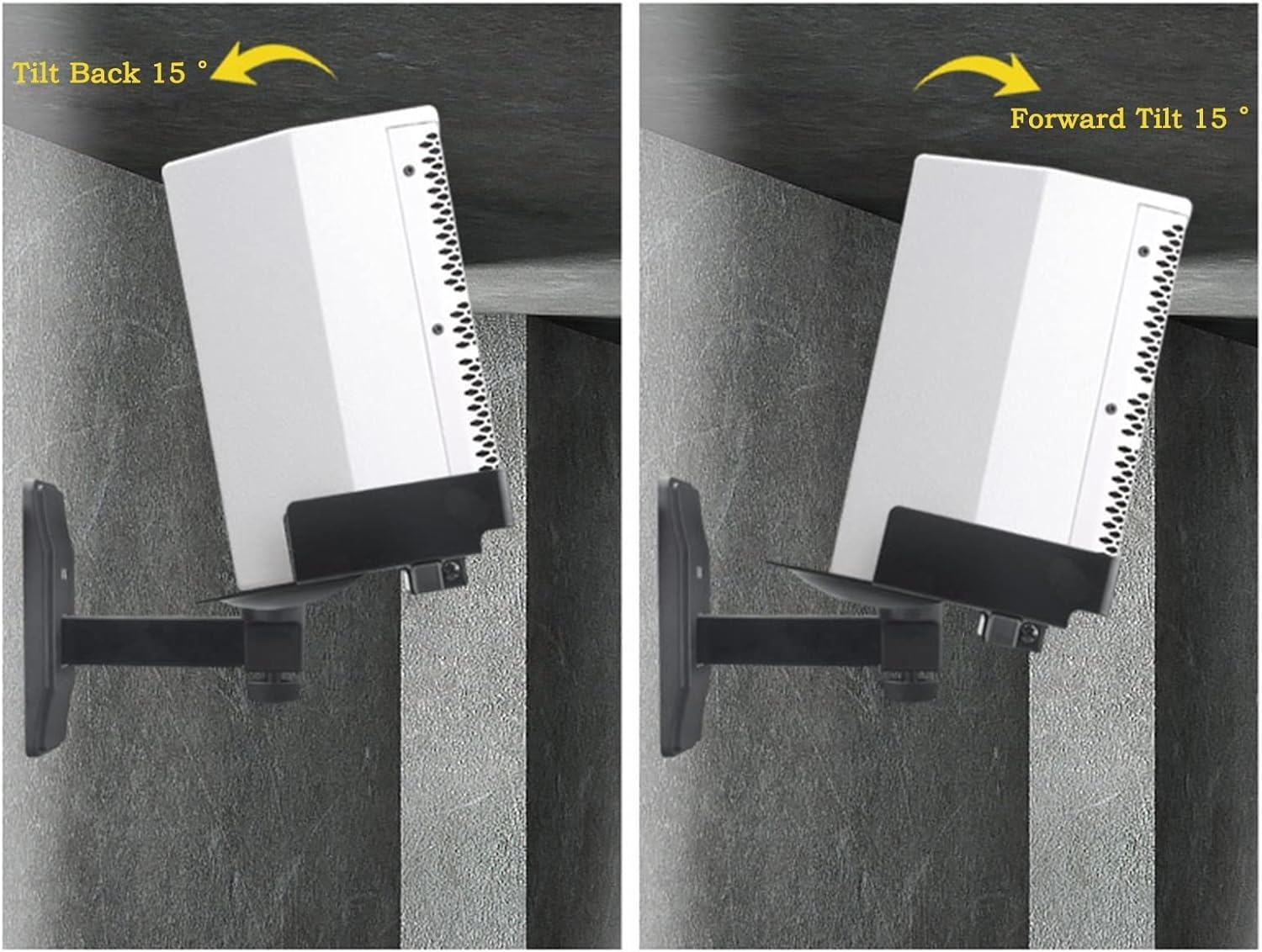 Supporto da parete for altoparlante, staffa for soundbar, supporto for soundbar, supporto for staffa, 1 pz Vassoio ad angolo regolabile Staffa circostante Supporti di registrazione professionali