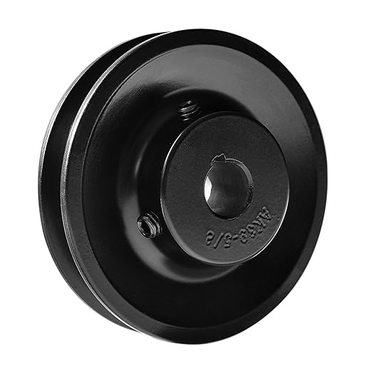 AK39-5/8 V-Belt Pulley, 3.75" OD 5/8" Bore Single Groove Pulleys, Cast Iron, for A, 3L & 4L V-Belt