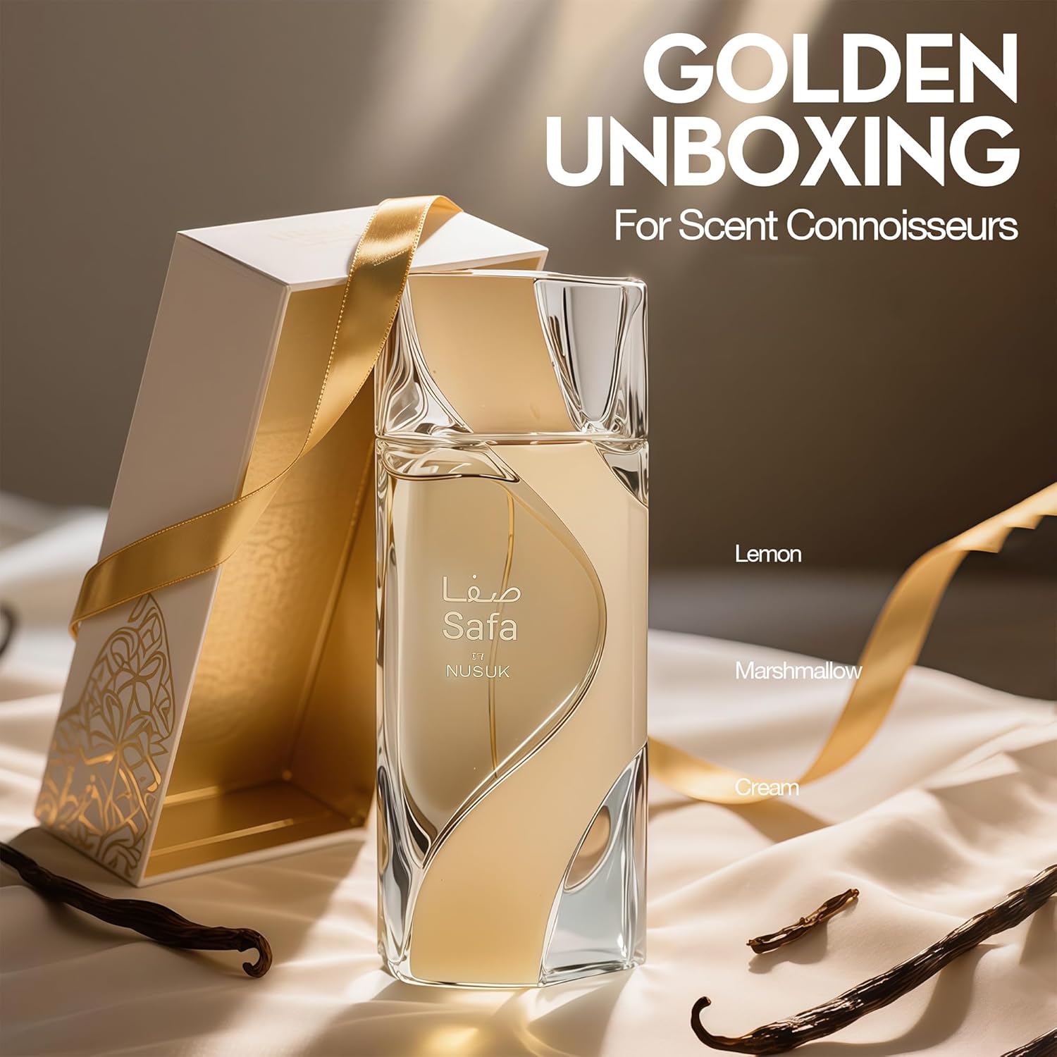 Nusuk Safa Women Perfume with Strawberry, Pink Marshmallow, Whipped Vanilla,Warm & Spicy Scent - Eau de Parfum Long-Lasting Fragrance for Women, 3.40 Ounce / 100 ml - Image 4