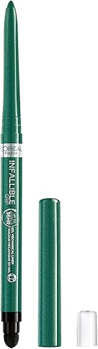 LOreal Paris Infallible Grip - Lápiz delineador de ojos de gel mecánico resistente a las manchas maquillaje de ojos impermeable con hasta 36 horas