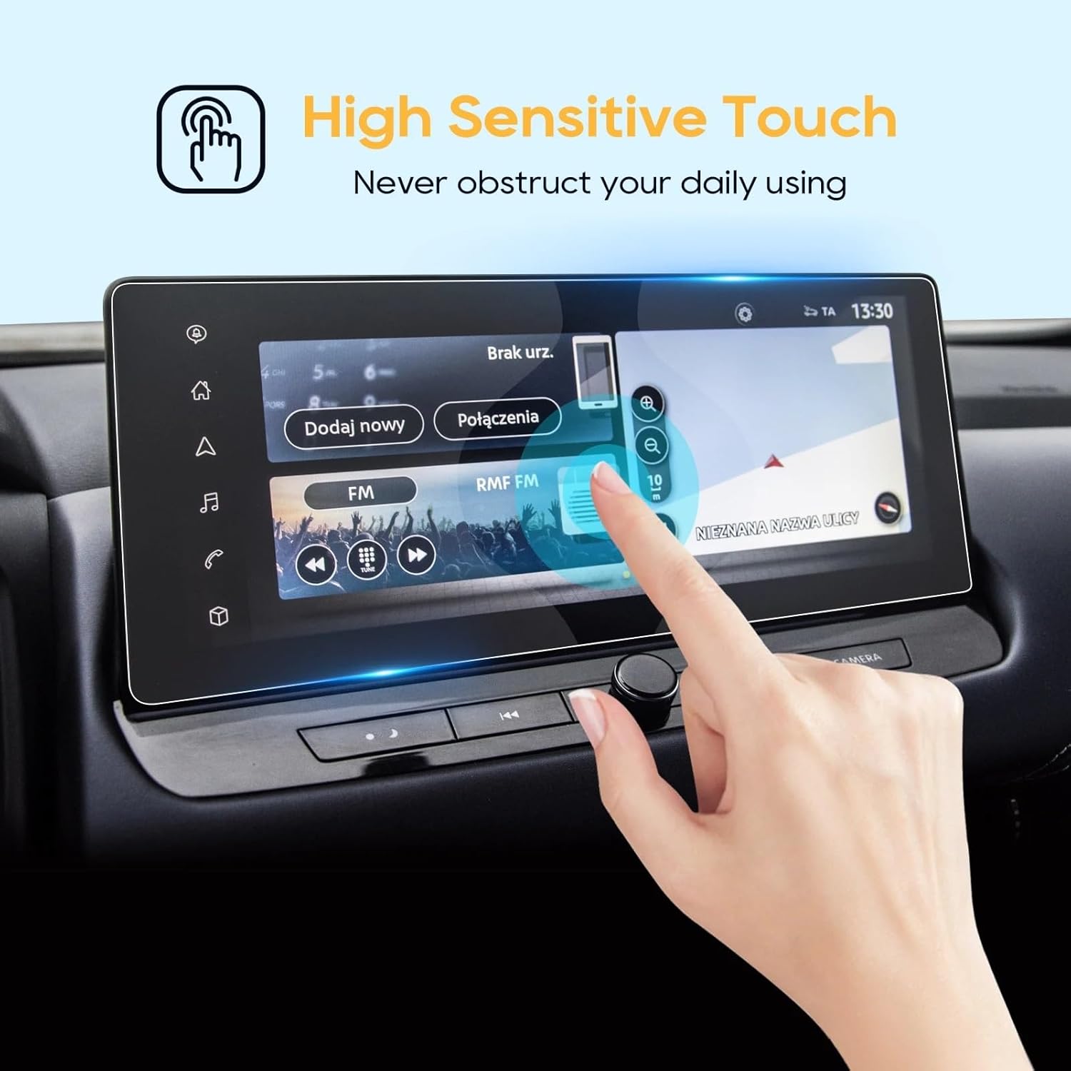 Transparent Screen Protector For Nissan Qashqai J12 III E-POWER 2023-2025 12.3 Inch Car Multimedia Radio Display Screen Protector