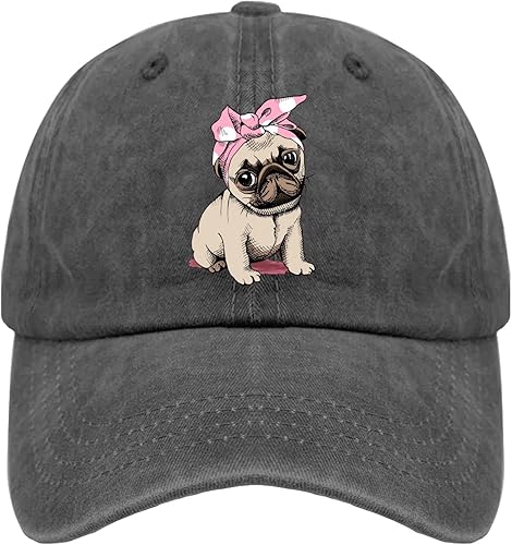 devor Gorras de béisbol con diadema para cachorros, gorra de béisbol para hombres, divertida gorra de béisbol de mezclilla ajustable