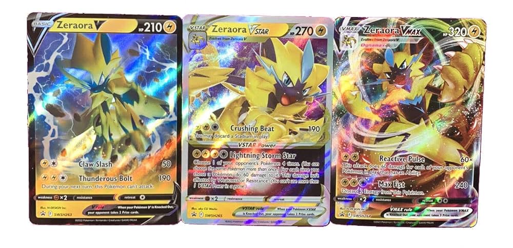 Zeraora V - VSTAR - VMAX - Pokémon 3 Card Set - SWSH263