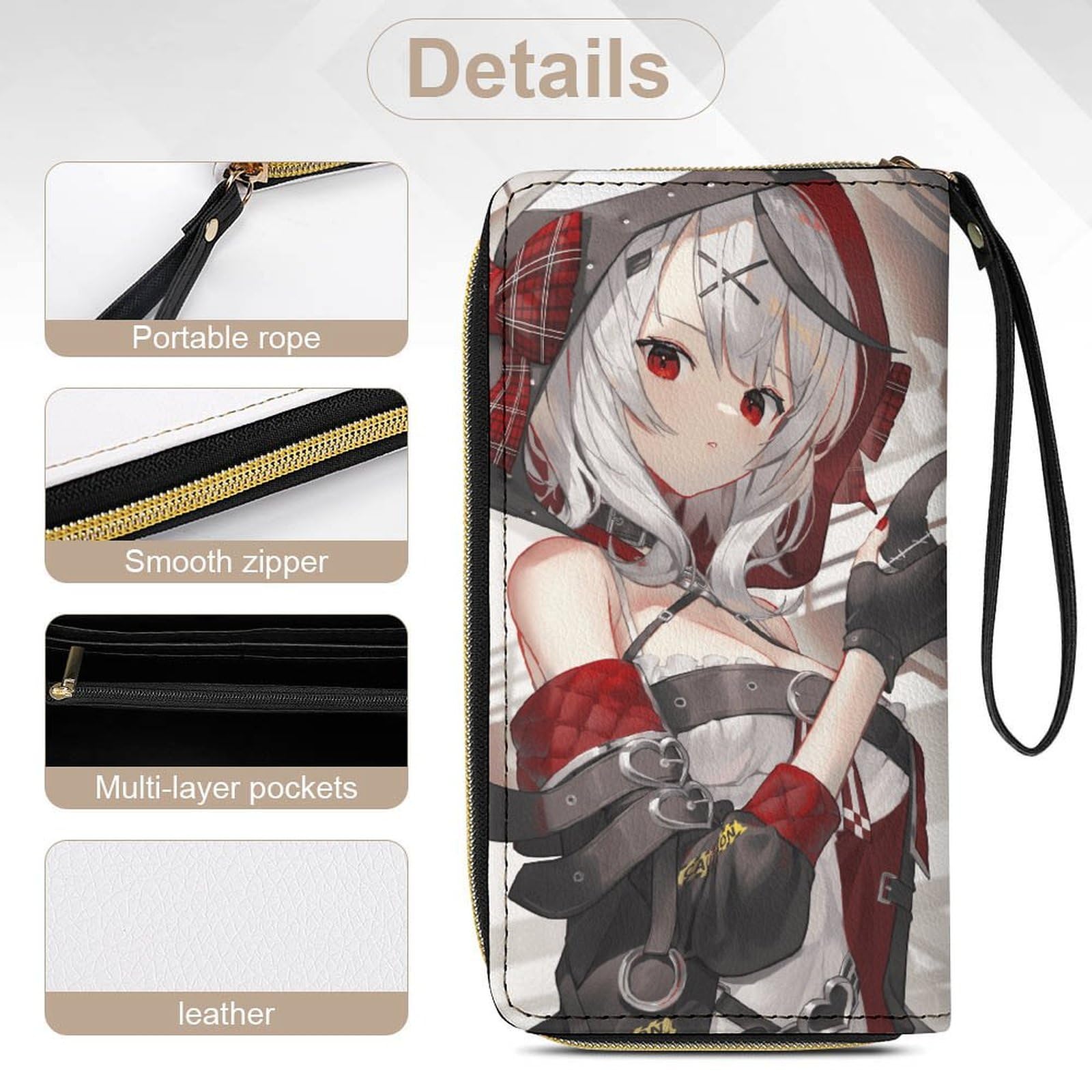 Amazon.co.jp: ロングウォレット VTuber 沙花叉クロヱ 長財布