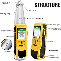 Vista 5 de Herramienta del medidor de prueba del resiliómetro del probador del martillo del rebote del concreto de Digitaces, probador de fuerza concreta OLED