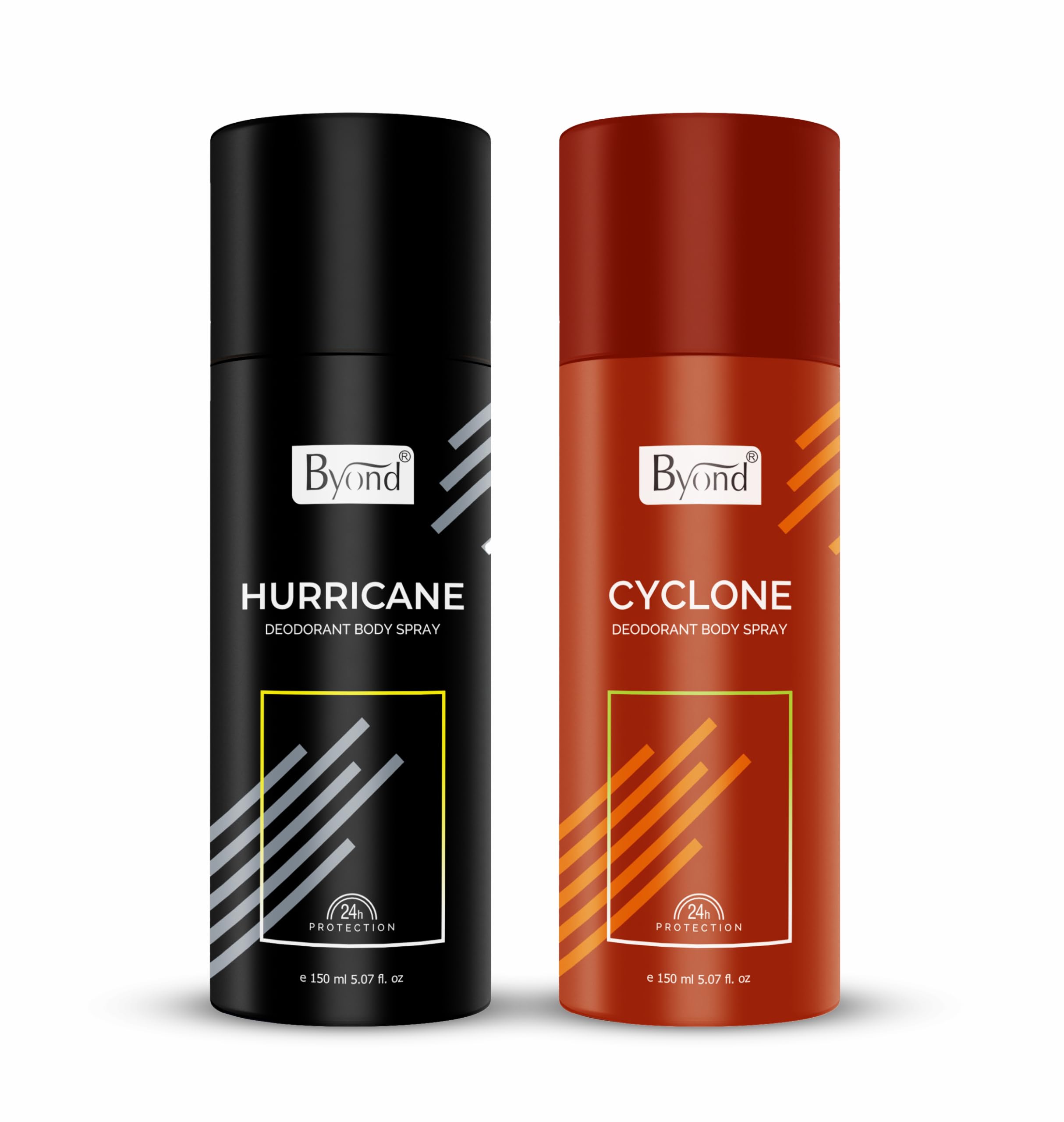 Byond No Gas Deodorant, Perfume Body Spray, Long Lasting Deo for Men 24 Hour Combo Set (Hurricane::Cyclone)-image-24
