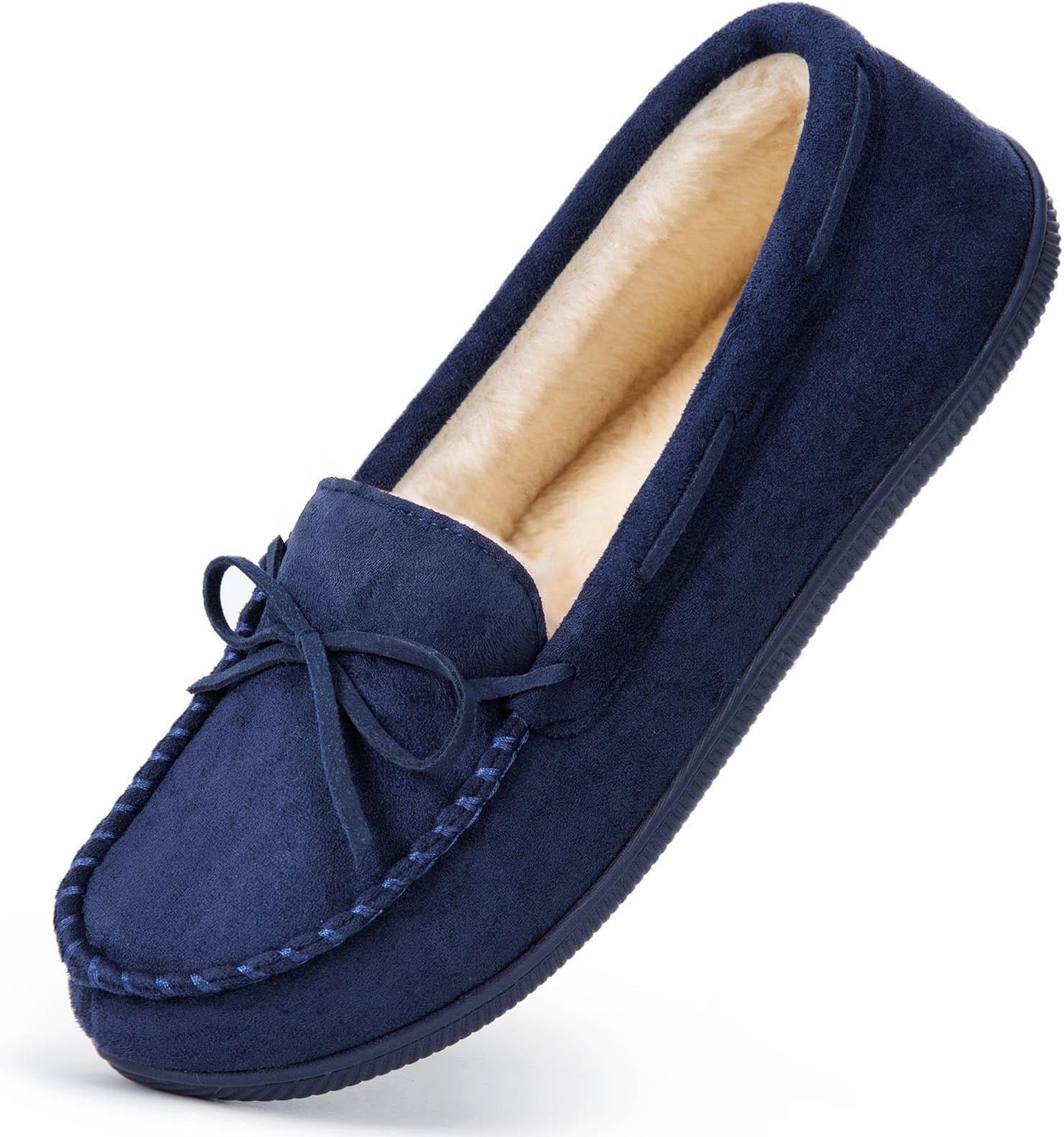 Women's Moccasins Slippers Memory Foam Indoor House Ladies Shoes