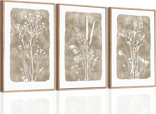 Miniatura 38 de ANHUIB Arte de pared de Jesús de 16 x 24 pulgadas, arte de pared de Jesús alimenta a los 5000, juego de 3 lienzos enmarcados, decoración de pared