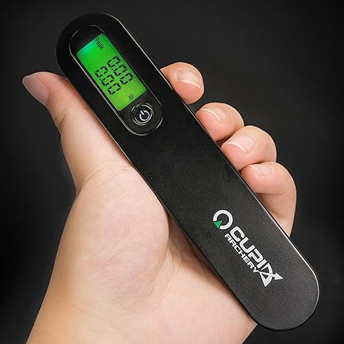Miniatura 6 de Báscula de equipaje compuesto de caza con pantalla LCD, escala digital de 110 libras, báscula de recursos de tiro con arco digital, báscula de