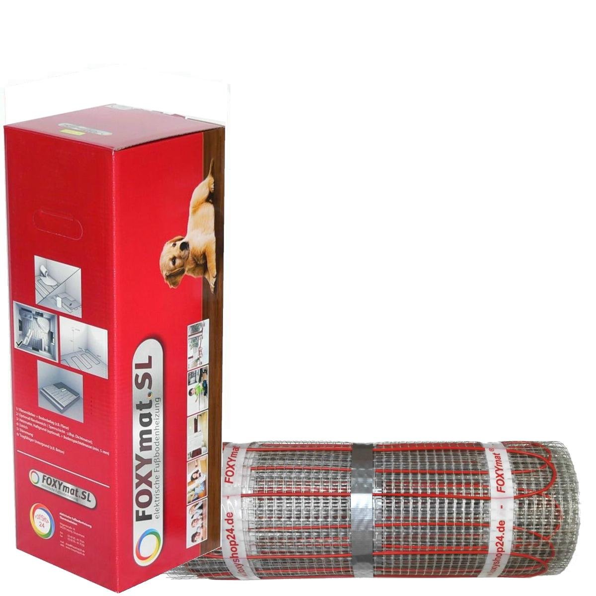 FOXYMAT.SL RAPID elektrische Fußbodenheizung, 3.0 m² (0.5m x 6m)
