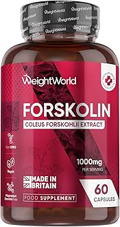 Forskolin Capsules 1000mg - 60 Vegan Capsules - Coleus Forskohlii Extract - Suitable for Keto & Low-Carb Diets - Allergen-Free & Non-GMO - Forskolin Supplement for Men & Women