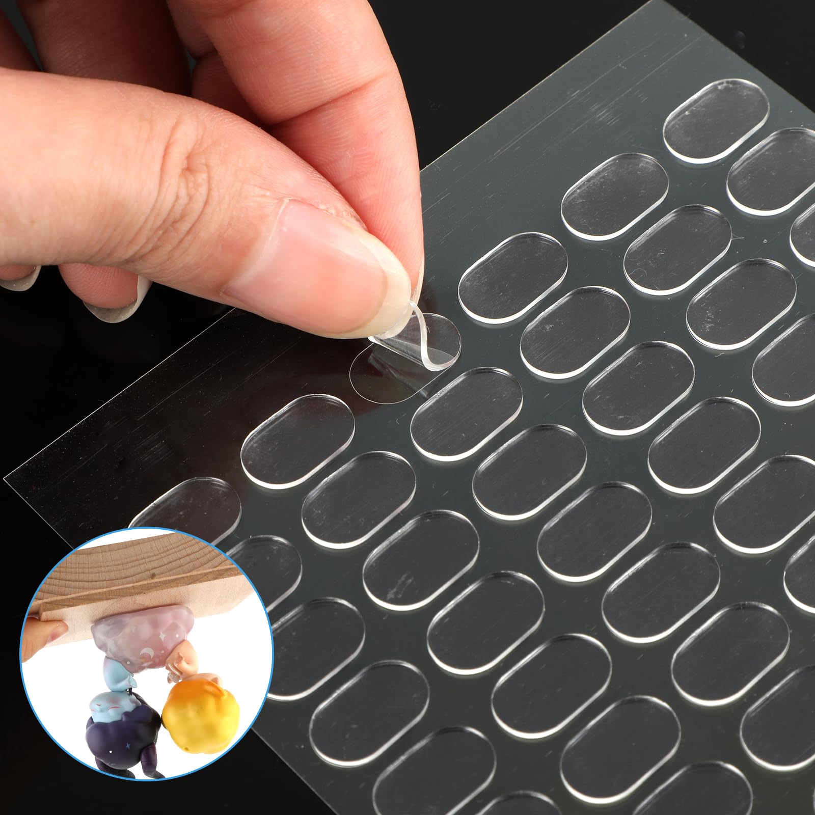 600pcs Double Sided Adhesive Dots Sticky Dots Craft Glue Points Easily Removable Clear Acrylic Adhesive Dots