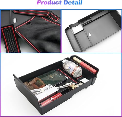 Miniatura 6 de SXCY Bandeja organizadora de consola central para Mazda CX30 CX-30 2021 2022 2023, bandeja organizadora de consola central para Mazda CX30 CX-30