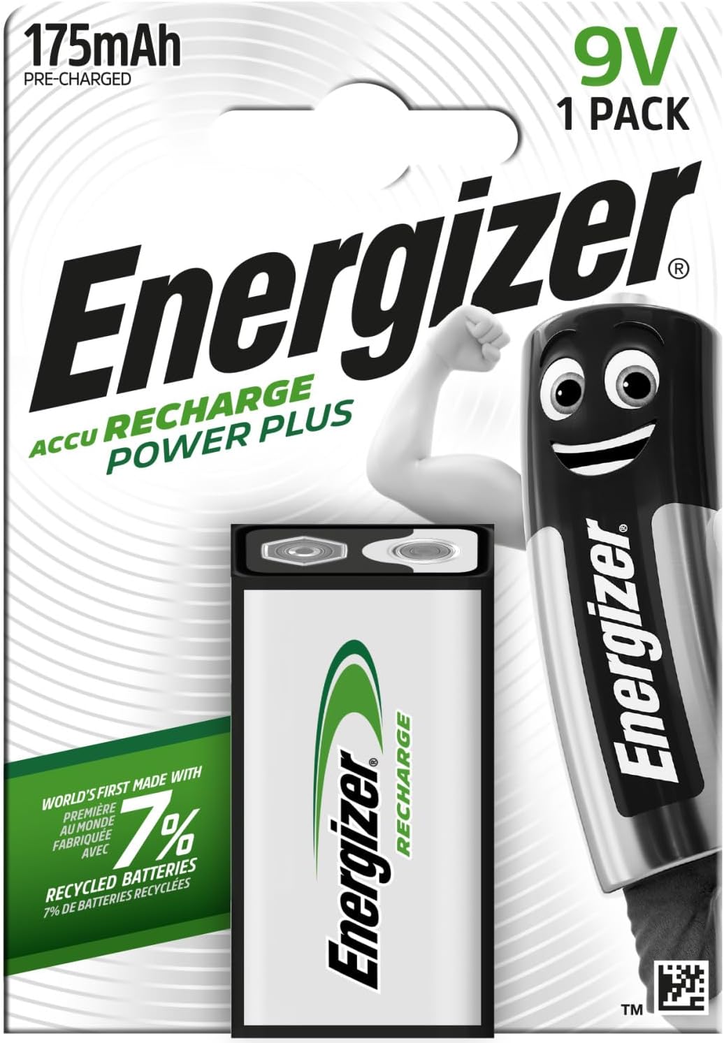 Energizer Battery Rechargeable NIMHD 9V